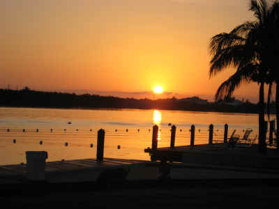 The sunrise seen from our bedroom window!