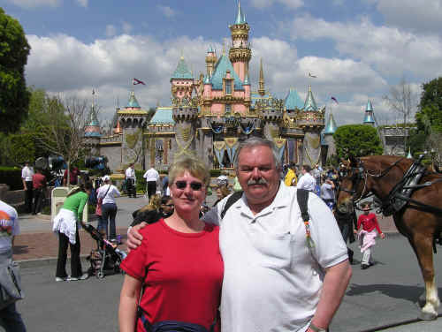 Gary and I in front of Sleeping Beauty's Castle.