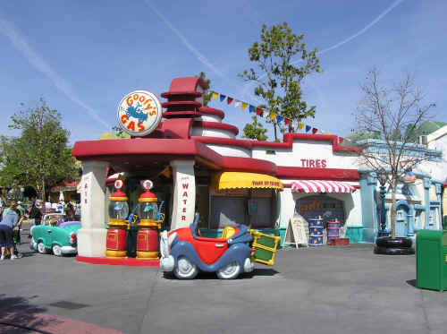 Goofy's Gas in Mickey's Toontown.