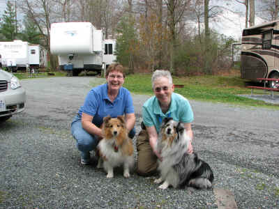 Linda and Deb with Zak & Zo