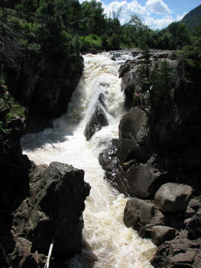 The upper part of the waterfall.