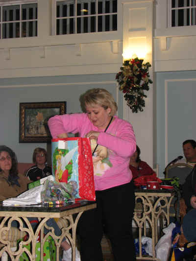 StinkerBelle (Terry) was one of the first to open a gift