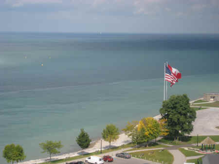 St. Clair River at the south end of Lake Huron