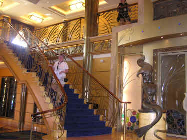 The grand staircase at Triton's
