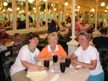 Susan, Allison and Carol at the Crystal Palace.